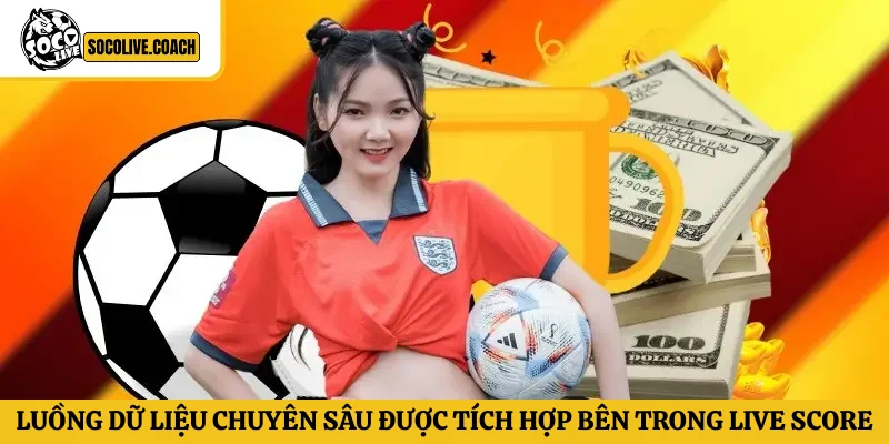 Luồng dữ liệu chuyên sâu được tích hợp bên trong Live Score